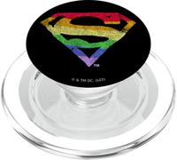 Superman Rough Rainbow Pride logo PopSockets PopGrip for MagSafe