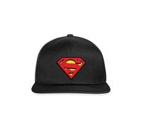 Superman S-Shield Logo Vintage Snapback Cap Black/Black