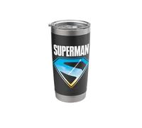 Superman Shield Emblem Sunset Sky Icon Diamond Logo Stainless Steel Insulated Tumbler