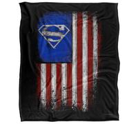 Superman Silky Old Glory Shield Supersoft Blanket