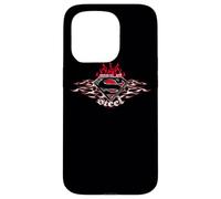 Superman Steel Flames Shield Case for iPhone 15 Pro