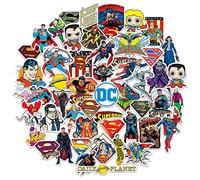 Superman Stickers Die Cut Vinyl Sticker Variety Pack - Laptop, Water Bottle, Scrapbooking, Tablet, Skateboard, Indoor/Outdoor - Set of 50