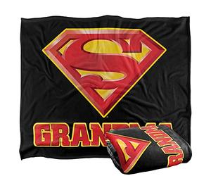 SUPERMAN Super Grandma Officially Licensed Silky Touch Super Soft Throw Blanket 152 x 127 cm