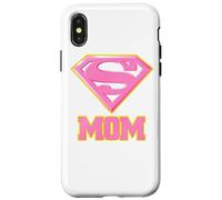 Superman Super Mom Pink Case for iPhone X/XS