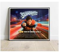 Superman The Movie Christopher Reeve Gene Hackman Movie Film Promo Poster : A Huge 30"x24" Poster Print Vintage Retro Reproduction Perfect For Any Room : BRING YOUR WALLS TO LIFE !