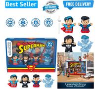 Superman Through the Ages Special Edition Set for Adults & Fans, 4 Figures in...