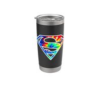 Superman Tie Dye Logo Stainless Steel Insulated Tumbler