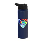 Superman Tie Dye Logo Stainless Steel Insulated Water Bottle