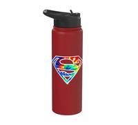 Superman Tie Dye Logo Stainless Steel Insulated Water Bottle