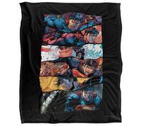 Superman Torn Silky Collage Supersoft Blanket