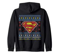 Superman Ugly Christmas Logo Zip Hoodie