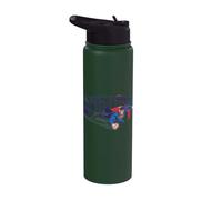 Superman Under Logo Stainless Steel Insulated Water Bottle