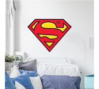 Superman Wall Sticker - Logo Wall Decal DC Superhero Art (60cm Width x 45cm Height)