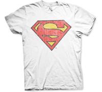 Superman Washed Shield T-Shirt White