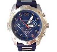 Superman Watch with Stainless Steel Case and Accents on Band (SUP9196)