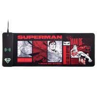 Power Idolz DC Comics Superman XL RGB Gaming Mat with 15W Wireless Charger | Customizable LED, Anti-Slip, Spill-Resistant