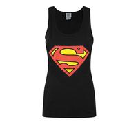 Superman Womens/Ladies Shield Logo VestXL Black NS4226