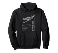 Supermarine Spitfire Fighter Specs RAF Pullover Hoodie
