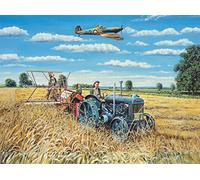 Supermarine Spitfire Fordson Tractor Nostalgic Land Army WWII Birthday Card