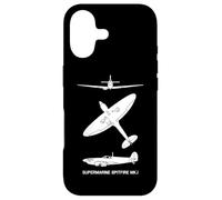Supermarine Spitfire Mark 1 WW2 Plane Spotter Silhouettes Case for iPhone 17
