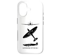 Supermarine Spitfire Mark 1 WW2 Plane Spotter Silhouettes Case for iPhone 17