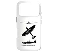 Supermarine Spitfire Mark 1 WW2 Plane Spotter Silhouettes Case for iPhone 17 Pro