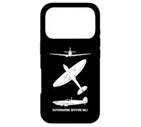 Supermarine Spitfire Mark 1 WW2 Plane Spotter Silhouettes Case for iPhone 17 Pro