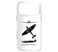 Supermarine Spitfire Mark 1 WW2 Plane Spotter Silhouettes Case for iPhone 17 Pro Max
