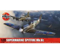 Supermarine Spitfire Mk Vc Airfix Classic Kit Model Aircraft 1:72 Scale 73pcs