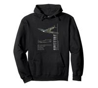 Supermarine Spitfire Specs Fighter RAF Pullover Hoodie