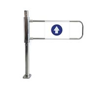 Supermarket Cashier Counter One-Way Door Safety Fence Self Closing Gate, Opens 90 Degrees Inlet/Exporter Access Manual Swing Gate Door(Silver-L,87cm/34in)