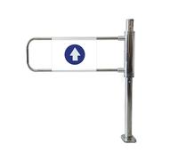 Supermarket Cashier Counter One-Way Door Safety Fence Self Closing Gate, Opens 90 Degrees Inlet/Exporter Access Manual Swing Gate Door(Silver-R,47cm/18.5in)