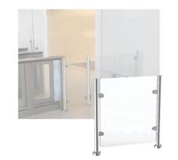 Supermarket Entrance Barrier Acrylic Security Gate Metal Portal for Offices Checkout Library Store - 100x70cm Safety Access Control Solution