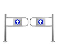Supermarket Entrance Safety Gate, Spring-Loaded Safety Swing Gate, 90° Opening Metal Barricade, Warehouse Industrial Metal Universal Swing Gate, For Industrial Factory Supermarket Aisle(190 * 100cm)