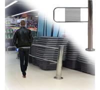 Supermarket Passage Door/Entrance 1-Way Safety Door, Entry and Exit Device Spring-Loaded Swing Gate, Automatic Closing Security Accesses Doors(Right-WxH,75x100cm (30x39in))