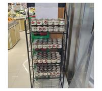 Supermarket Shelf Display Rack 5 Layers, Multipurpose Floor-Standing Organizer for Convenience Stores and Farmers Markets