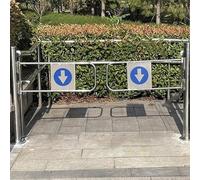 supermarket Swing Gate,Security Revolving Door Stadiums Barricade Accesses Door, Automatic Rebound 1-Way Door Swing Gate, Museums Laboratories Entrance Safety Gate(170x100cm(67x39in))