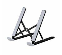 SuperMarons Adjustable Laptop Stand for Desk,Portable Aluminum Laptop Holder Lightweight,Foldable Tablet Stand,Compatible with MacBook Air Pro,HP,Lenovo,Dell,for 9.5"-15.6" Laptops,Black