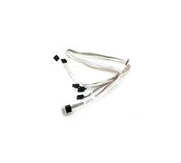 Supermicro CBL-SAST-0556 Serial Attached SCSI (SAS) cable - Serial Attached SCSI (SAS) cables (mini SAS, 4 x SATA, Black, White)