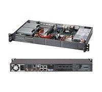 SUPERMICRO CSE-504-203B SC504 203B - Rack-mountable - 1U - mini ITX - non-hot-swap 200 Watt - black - (> Chassis & Power Supplies)