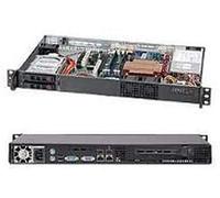 SUPERMICRO CSE-510T-203B 200 W Rack-Mountable Chassis, 1U, Micro ATX, SATA/SAS - Black