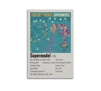 Supermodel - Foster The People Poster Wall Art Vintage Art Cover Room Decor Aesthetic Bedroom Posters For Bedroom 12x18inch(30x45cm) Unframe-style