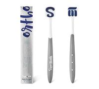 SuperMouth® Ortho Tongue Scraper for Teens & Adults - Patented Triple Action Brush, Scrubber & Scraper Removes Bad Breath & Odor-Causing Buildup From Tongue, Gentle Oral Care with Braces & Aligners