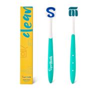 SuperMouth® Tongue Scraper for Adults & Teens - Patented Triple Action Cleaner Brush, Scrubber & Scraper Removes Odor-Causing Buildup, Fights Bad Breath, Freshens Mouth, Soft & Gentle Oral Care
