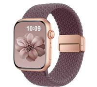 SuperNaNa Braided Stretchy Band Compatible with Apple Watch Bands 38mm 40mm 41mm 42mm 46mm 44mm 45mm 49mm for Women Men, Nylon Sport Strap Solo Loop for iWatch Series SE 10 9 8 7 6 5 4 3 Ultra 2 1