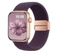 SuperNaNa Braided Stretchy Band Compatible with Apple Watch Bands 38mm 40mm 41mm 42mm 46mm 44mm 45mm 49mm for Women Men, Nylon Sport Strap Solo Loop for iWatch Series SE 10 9 8 7 6 5 4 3 Ultra 2 1