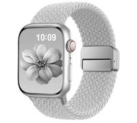 SuperNaNa Braided Stretchy Band Compatible with Apple Watch Bands 38mm 40mm 41mm 42mm 46mm 44mm 45mm 49mm for Women Men, Nylon Sport Strap Solo Loop for iWatch Series SE 10 9 8 7 6 5 4 3 Ultra 2 1