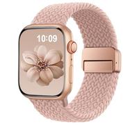 SuperNaNa Braided Stretchy Band Compatible with Apple Watch Bands 38mm 40mm 41mm 42mm 46mm 44mm 45mm 49mm for Women Men, Nylon Sport Strap Solo Loop for iWatch Series SE 10 9 8 7 6 5 4 3 Ultra 2 1