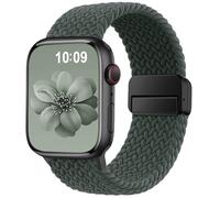 SuperNaNa Braided Stretchy Band Compatible with Apple Watch Bands 38mm 40mm 41mm 42mm 46mm 44mm 45mm 49mm for Women Men, Nylon Sport Strap Solo Loop for iWatch Series SE 10 9 8 7 6 5 4 3 Ultra 2 1