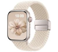SuperNaNa Braided Stretchy Band Compatible with Apple Watch Bands 38mm 40mm 41mm 42mm 46mm 44mm 45mm 49mm for Women Men, Nylon Sport Strap Solo Loop for iWatch Series SE 10 9 8 7 6 5 4 3 Ultra 2 1